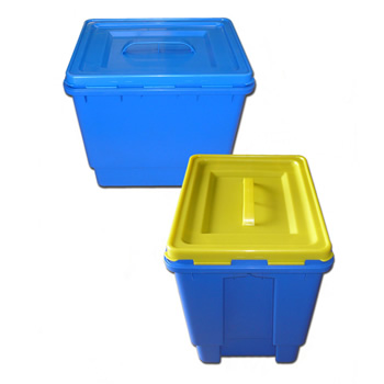 Contenedores y cajas de un solo uso para residuos sólidos